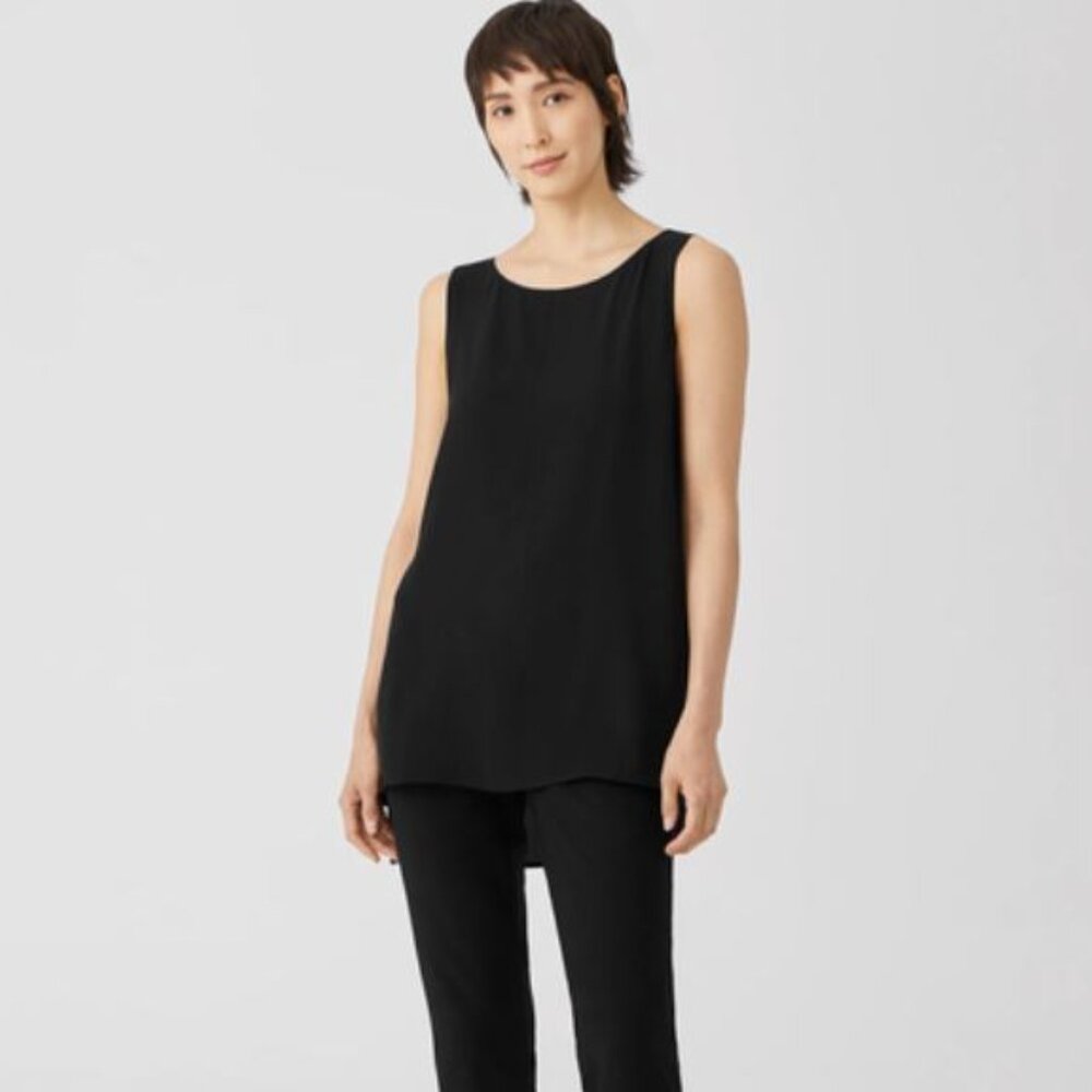 Elegant Black Sleeveless Top